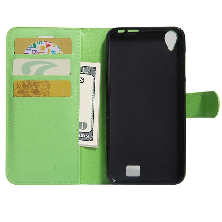 For HOMTOM HT16 Litchi Texture Horizontal Flip PU Leather Case with Holder & Card Slots & Wallet