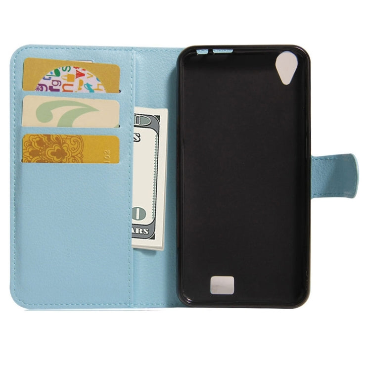 For HOMTOM HT16 Litchi Texture Horizontal Flip PU Leather Case with Holder & Card Slots & Wallet