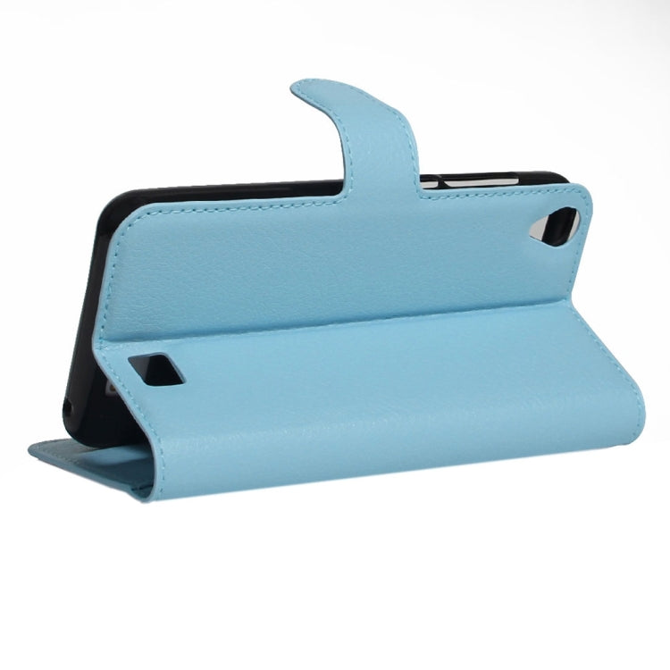 For HOMTOM HT16 Litchi Texture Horizontal Flip PU Leather Case with Holder & Card Slots & Wallet