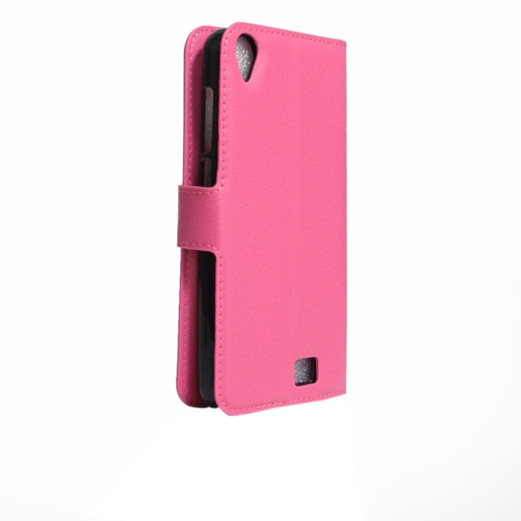 For HOMTOM HT16 Litchi Texture Horizontal Flip PU Leather Case with Holder & Card Slots & Wallet