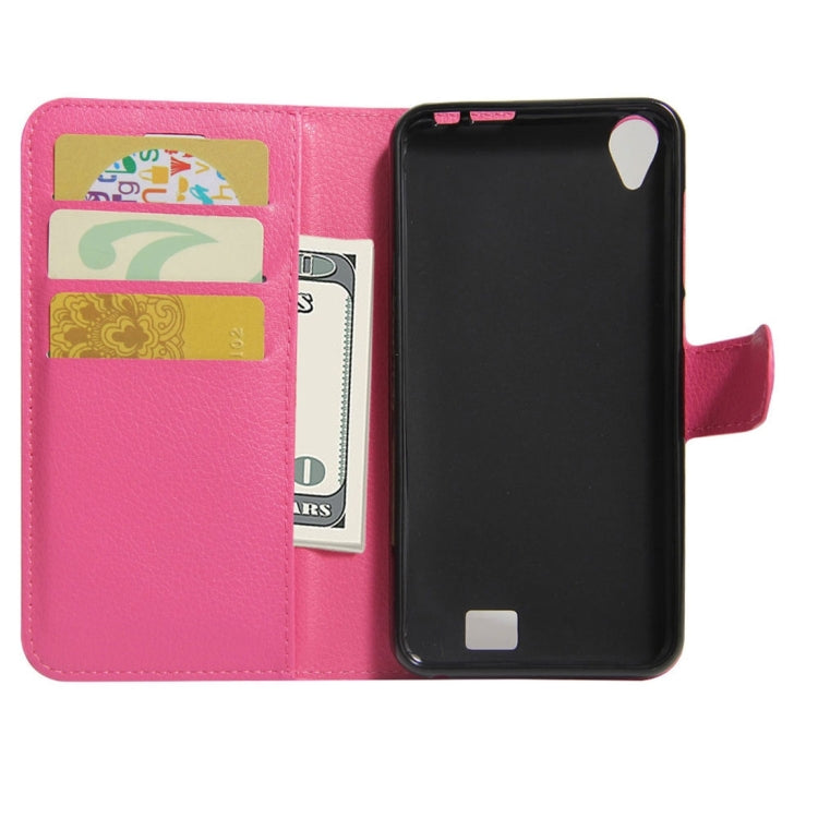 For HOMTOM HT16 Litchi Texture Horizontal Flip PU Leather Case with Holder & Card Slots & Wallet