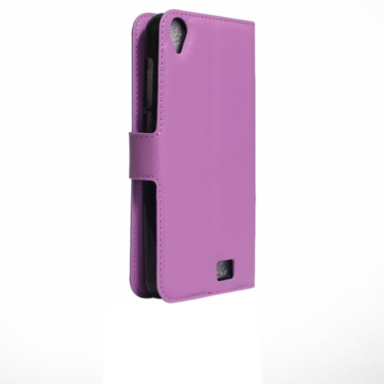 For HOMTOM HT16 Litchi Texture Horizontal Flip PU Leather Case with Holder & Card Slots & Wallet