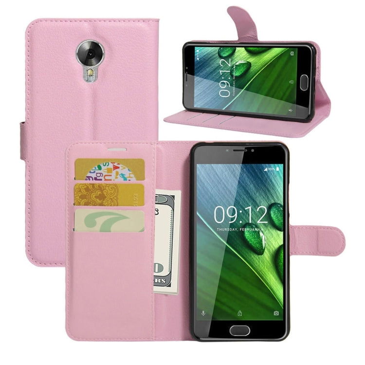 For Acer Liquid Z6 Plus Litchi Texture Horizontal Flip PU Leather Case with Holder & Card Slots & Wallet