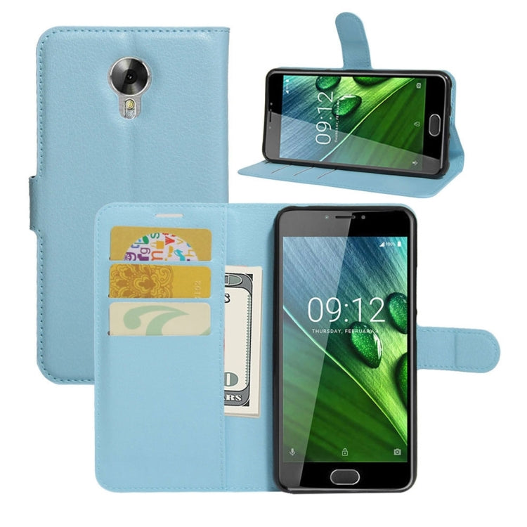 For Acer Liquid Z6 Plus Litchi Texture Horizontal Flip PU Leather Case with Holder & Card Slots & Wallet