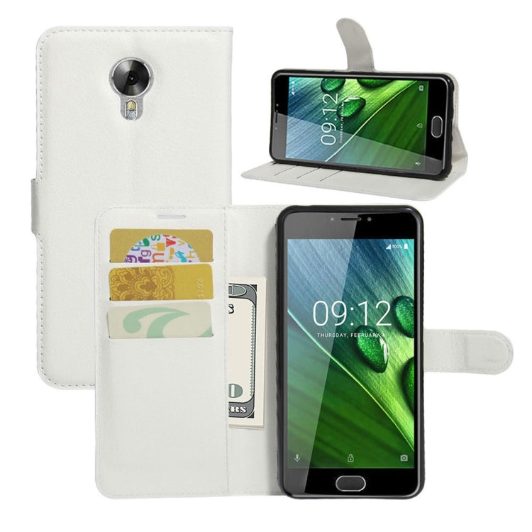 For Acer Liquid Z6 Plus Litchi Texture Horizontal Flip PU Leather Case with Holder & Card Slots & Wallet