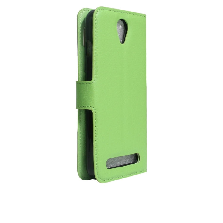For Acer Liquid Z6 Litchi Texture Horizontal Flip PU Leather Case with Holder & Card Slots & Wallet