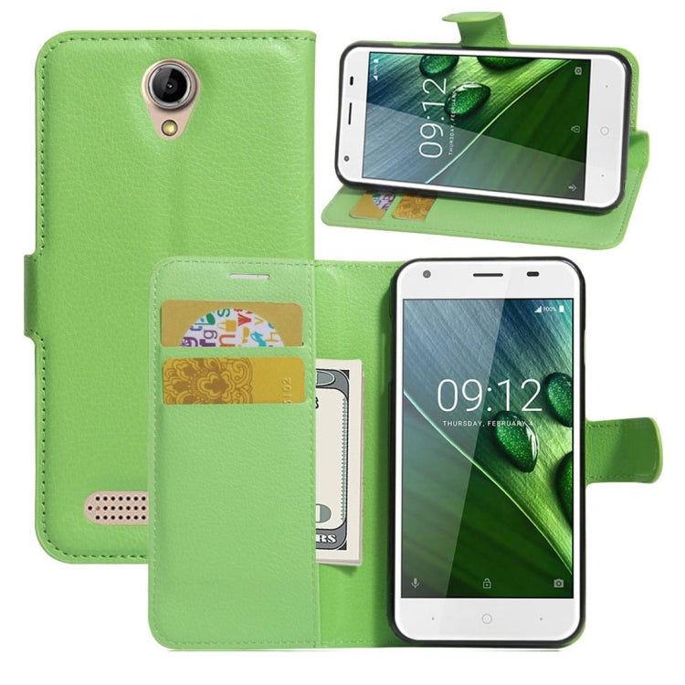 For Acer Liquid Z6 Litchi Texture Horizontal Flip PU Leather Case with Holder & Card Slots & Wallet