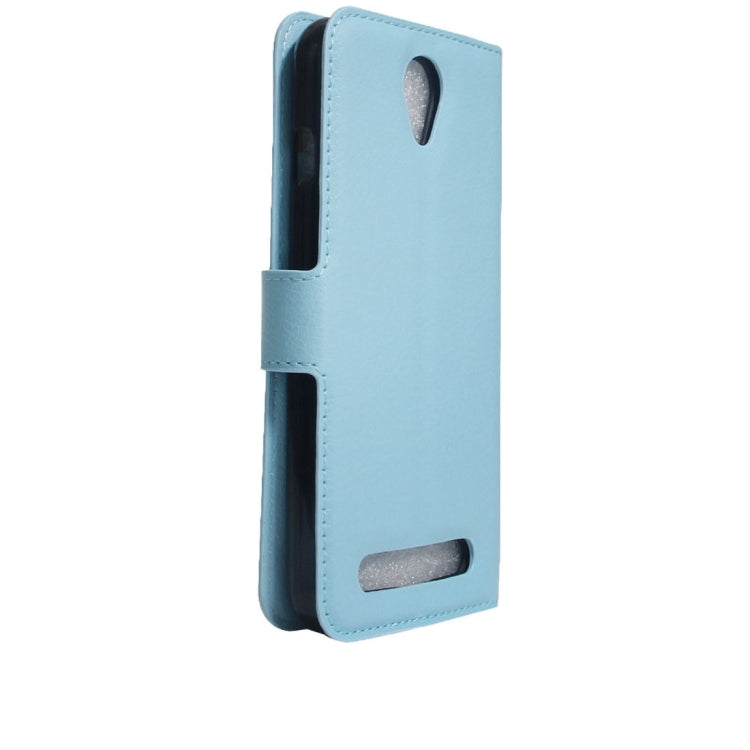 For Acer Liquid Z6 Litchi Texture Horizontal Flip PU Leather Case with Holder & Card Slots & Wallet