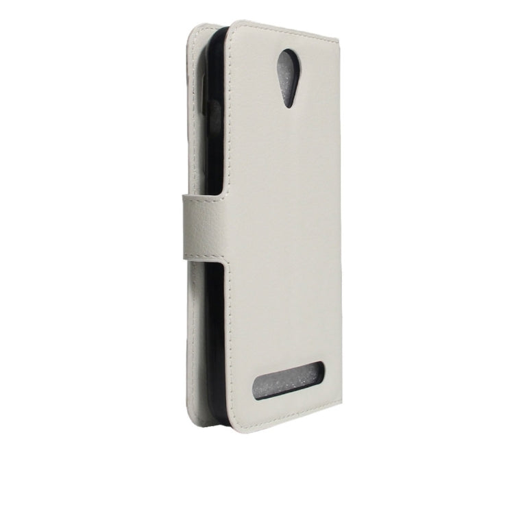 For Acer Liquid Z6 Litchi Texture Horizontal Flip PU Leather Case with Holder & Card Slots & Wallet