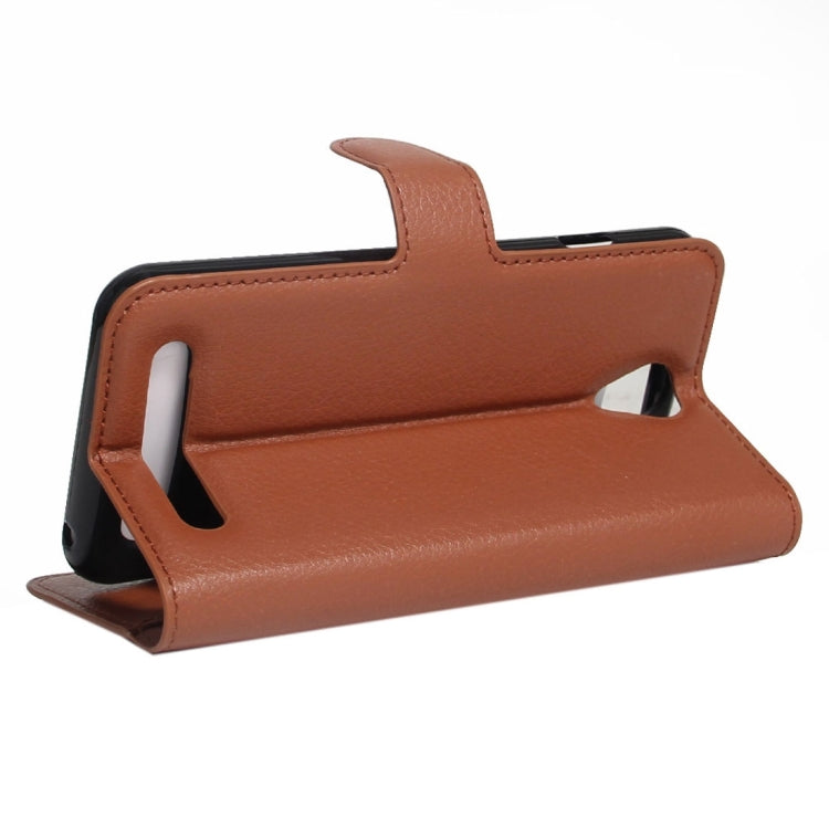 For Acer Liquid Z6 Litchi Texture Horizontal Flip PU Leather Case with Holder & Card Slots & Wallet