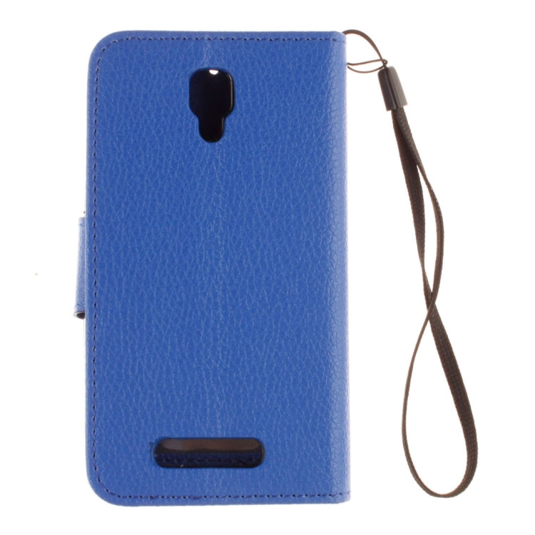 For Lenovo A1000 Litchi Texture Horizontal Flip PU Leather Case with Holder & Card Slots & Wallet & Photo Frame & Lanyard