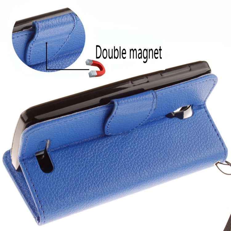 For Lenovo A1000 Litchi Texture Horizontal Flip PU Leather Case with Holder & Card Slots & Wallet & Photo Frame & Lanyard