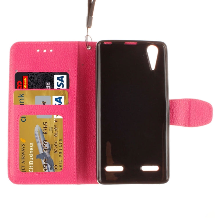 For Lenovo A6000 & K3 Litchi Texture Horizontal Flip PU Leather Case with Holder & Card Slots & Wallet & Photo Frame & Lanyard
