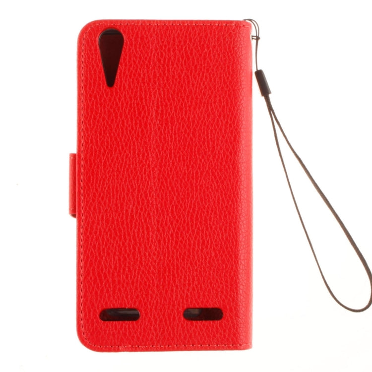 For Lenovo A6000 & K3 Litchi Texture Horizontal Flip PU Leather Case with Holder & Card Slots & Wallet & Photo Frame & Lanyard
