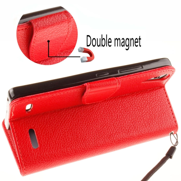 For Lenovo A6000 & K3 Litchi Texture Horizontal Flip PU Leather Case with Holder & Card Slots & Wallet & Photo Frame & Lanyard