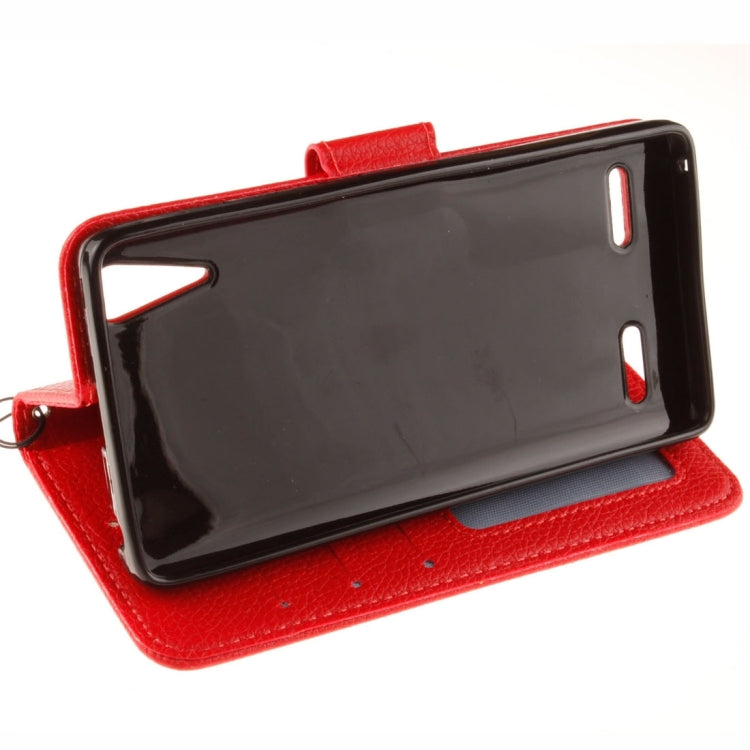 For Lenovo A6000 & K3 Litchi Texture Horizontal Flip PU Leather Case with Holder & Card Slots & Wallet & Photo Frame & Lanyard