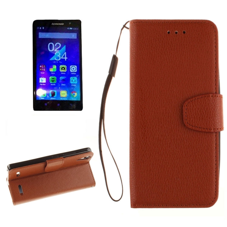 For Lenovo A6000 & K3 Litchi Texture Horizontal Flip PU Leather Case with Holder & Card Slots & Wallet & Photo Frame & Lanyard