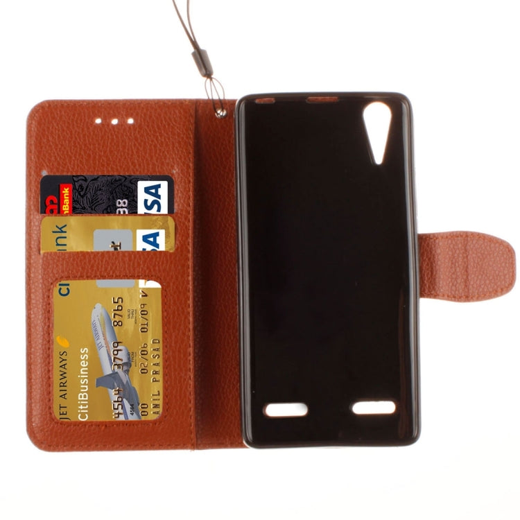For Lenovo A6000 & K3 Litchi Texture Horizontal Flip PU Leather Case with Holder & Card Slots & Wallet & Photo Frame & Lanyard