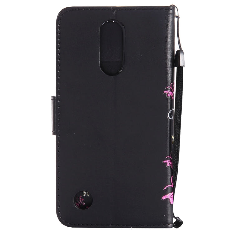 For LG K8 (2017) Painted Butterfly Pattern Horizontal Flip Leather Case with Holder & Card Slots & Wallet & Lanyard