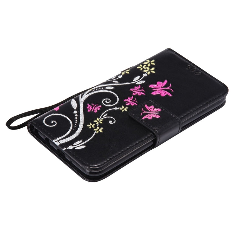 For LG K8 (2017) Painted Butterfly Pattern Horizontal Flip Leather Case with Holder & Card Slots & Wallet & Lanyard