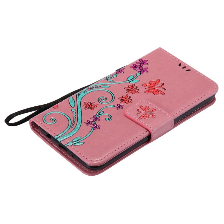 For LG K8 (2017) Painted Butterfly Pattern Horizontal Flip Leather Case with Holder & Card Slots & Wallet & Lanyard