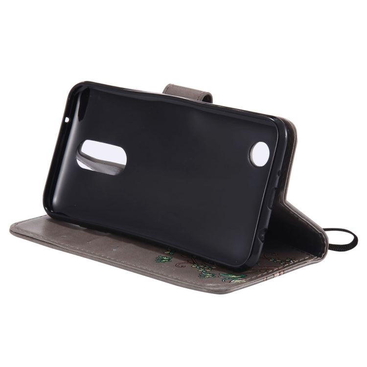 For LG K8 (2017) Painted Butterfly Pattern Horizontal Flip Leather Case with Holder & Card Slots & Wallet & Lanyard