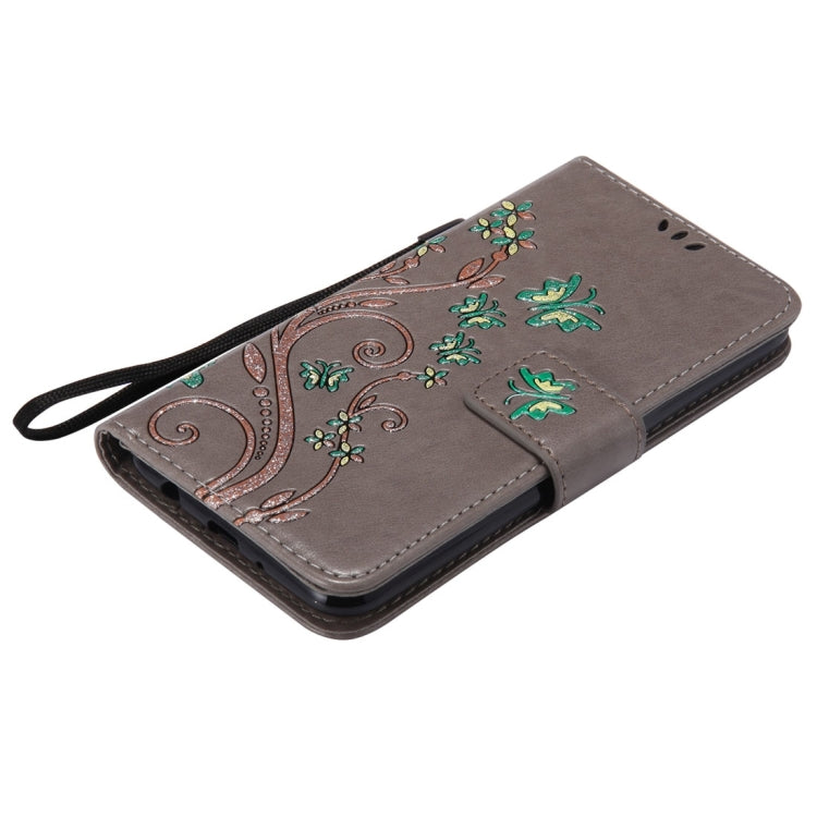 For LG K8 (2017) Painted Butterfly Pattern Horizontal Flip Leather Case with Holder & Card Slots & Wallet & Lanyard