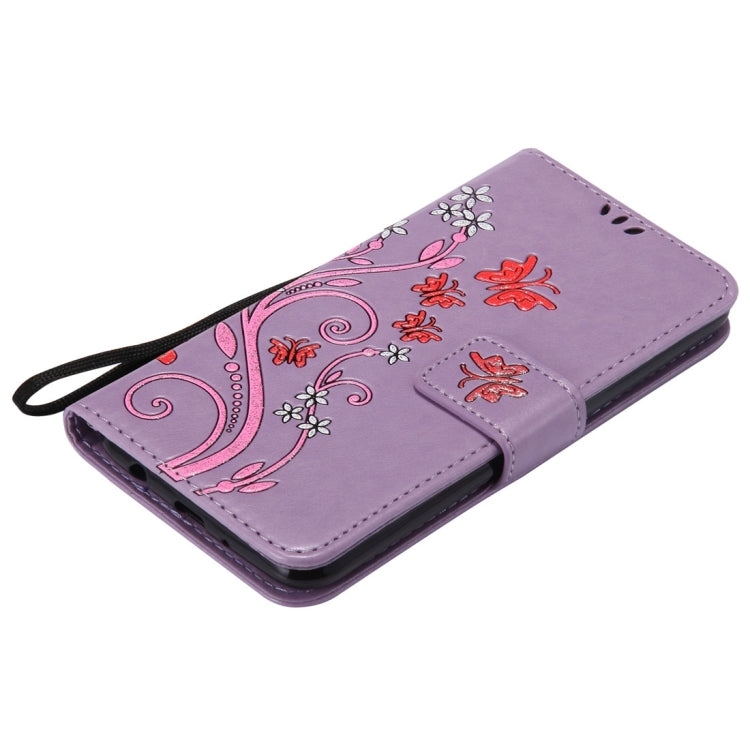 For LG K8 (2017) Painted Butterfly Pattern Horizontal Flip Leather Case with Holder & Card Slots & Wallet & Lanyard