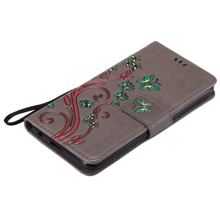 For LG K10 (2017) (US Version) Painted Butterfly Pattern Horizontal Flip Leather Case with Holder & Card Slots & Wallet & Lanyard