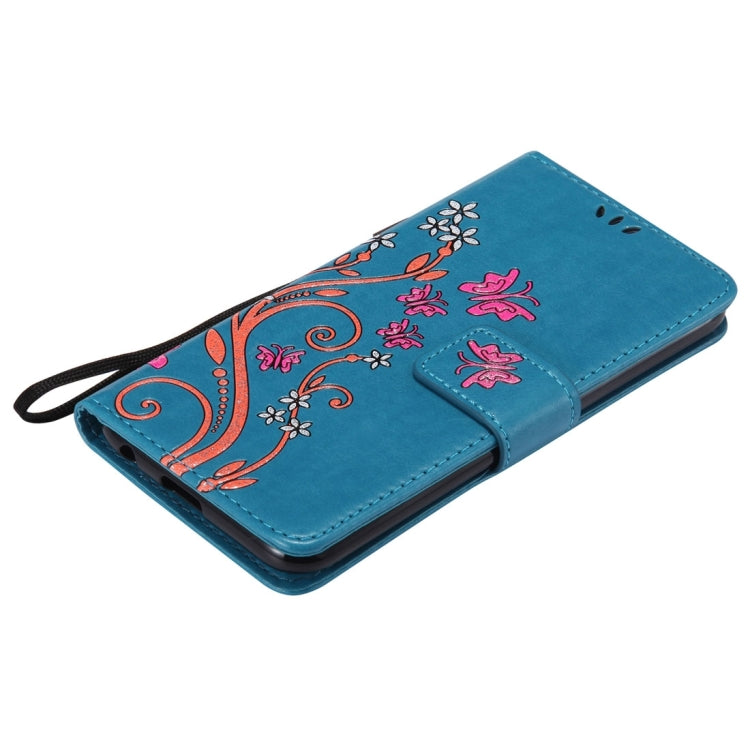 For LG K10 (2017) (US Version) Painted Butterfly Pattern Horizontal Flip Leather Case with Holder & Card Slots & Wallet & Lanyard