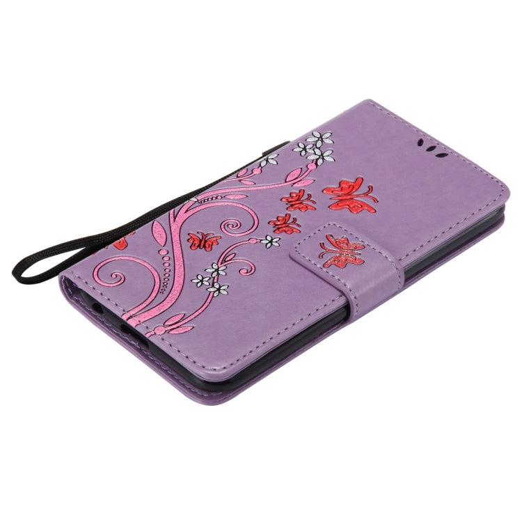 For LG K10 (2017) (US Version) Painted Butterfly Pattern Horizontal Flip Leather Case with Holder & Card Slots & Wallet & Lanyard