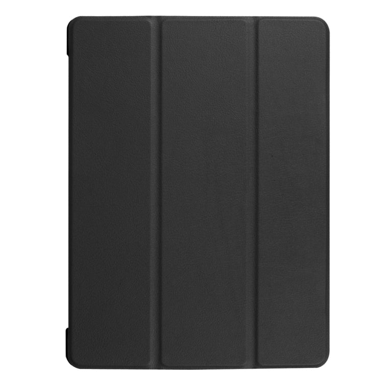 For Huawei  MediaPad M3 Lite 10 Custer Texture Horizontal Flip Leather Case with 3-folding Holder & Sleep / Wake-up