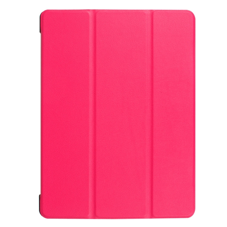 For Huawei  MediaPad M3 Lite 10 Custer Texture Horizontal Flip Leather Case with 3-folding Holder & Sleep / Wake-up
