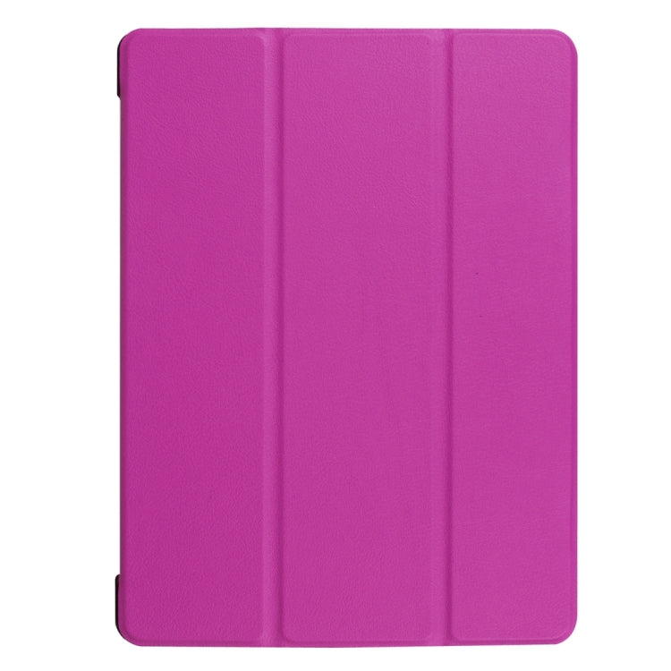 For Huawei  MediaPad M3 Lite 10 Custer Texture Horizontal Flip Leather Case with 3-folding Holder & Sleep / Wake-up