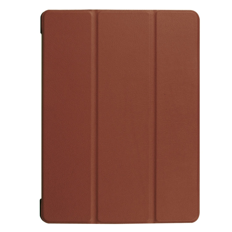 For Huawei  MediaPad M3 Lite 10 Custer Texture Horizontal Flip Leather Case with 3-folding Holder & Sleep / Wake-up
