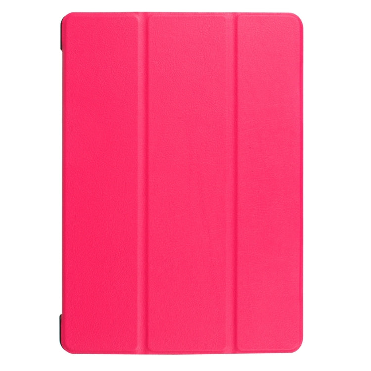 For Huawei  MediaPad T3 10 Custer Texture Horizontal Flip Leather Case with Three-folding Holder