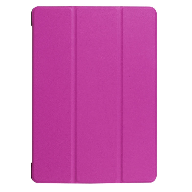 For Huawei  MediaPad T3 10 Custer Texture Horizontal Flip Leather Case with Three-folding Holder