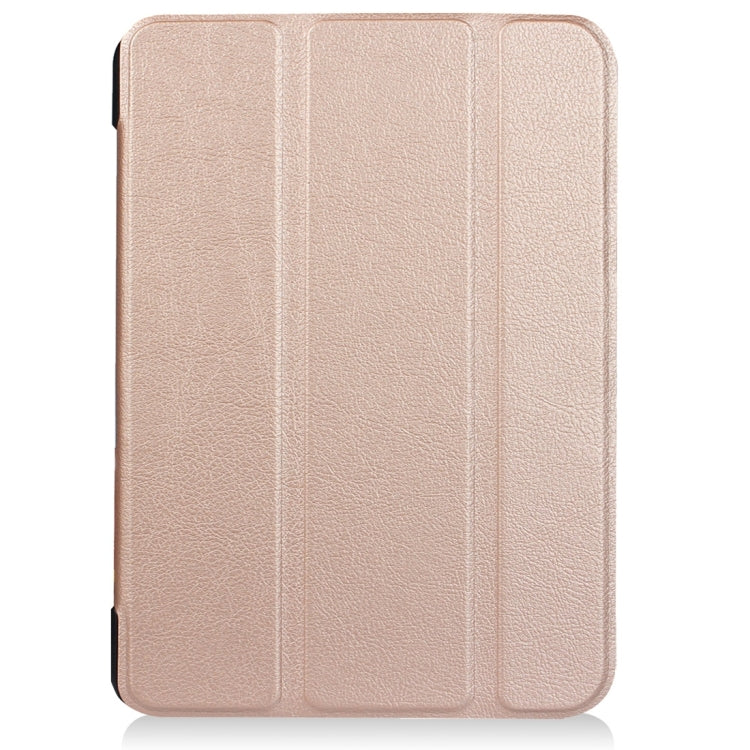 For Huawei  MediaPad T3 10 Custer Texture Horizontal Flip Leather Case with Three-folding Holder