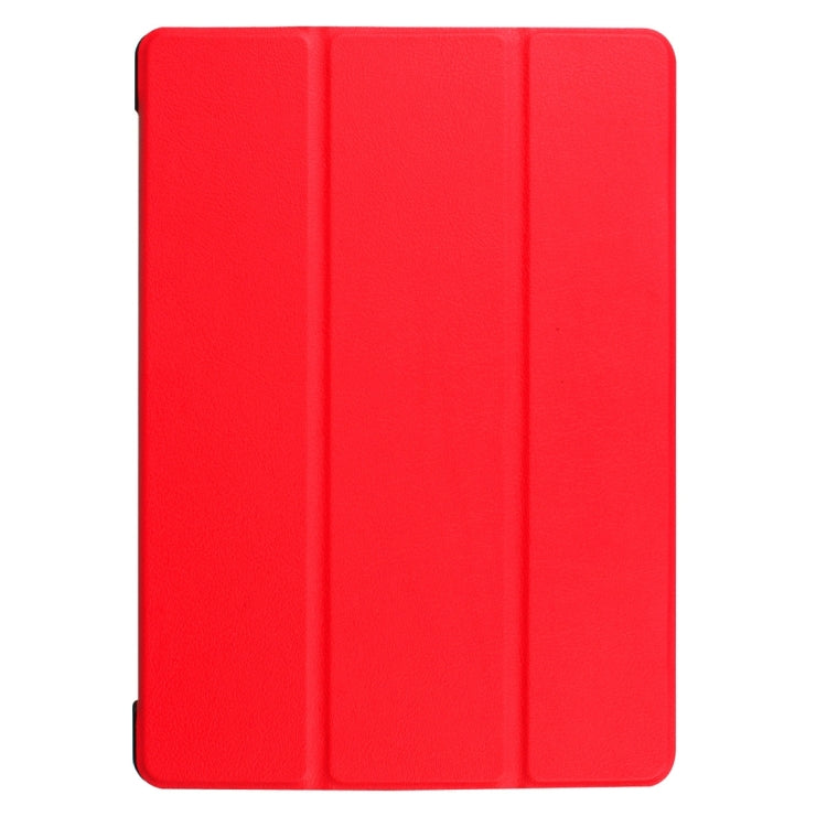 For Huawei  MediaPad T3 10 Custer Texture Horizontal Flip Leather Case with Three-folding Holder