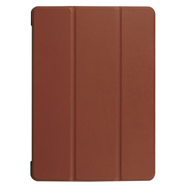 For Huawei  MediaPad T3 10 Custer Texture Horizontal Flip Leather Case with Three-folding Holder