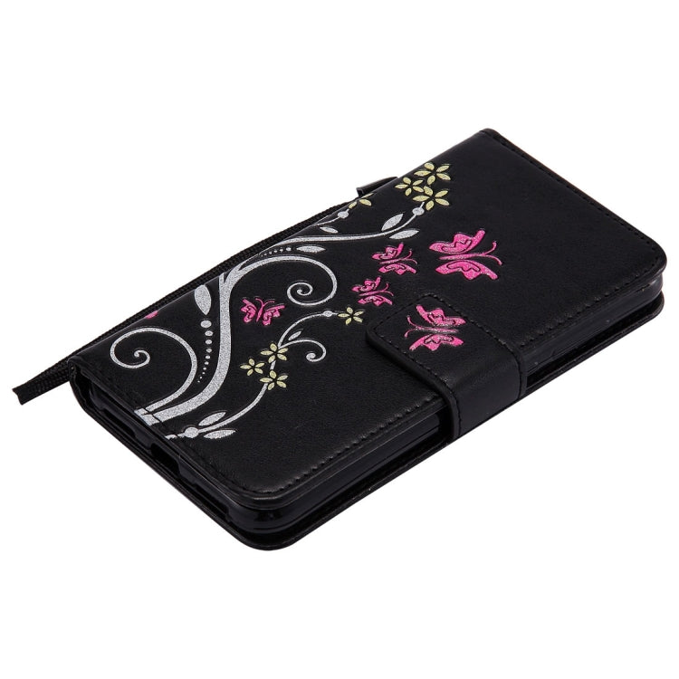 For Huawei  P8 Lite (2017) Painted Butterfly Pattern Horizontal Flip Leather Case with Holder & Card Slots & Wallet & Lanyard