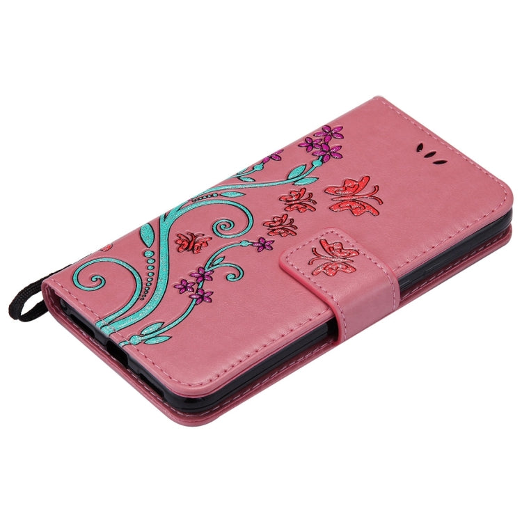 For Huawei  P8 Lite (2017) Painted Butterfly Pattern Horizontal Flip Leather Case with Holder & Card Slots & Wallet & Lanyard