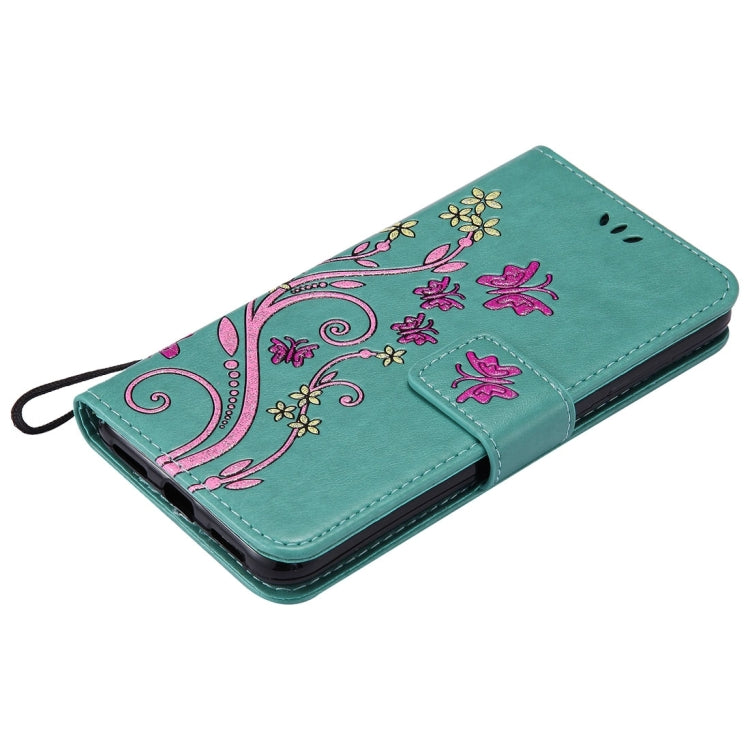 For Huawei  P8 Lite (2017) Painted Butterfly Pattern Horizontal Flip Leather Case with Holder & Card Slots & Wallet & Lanyard
