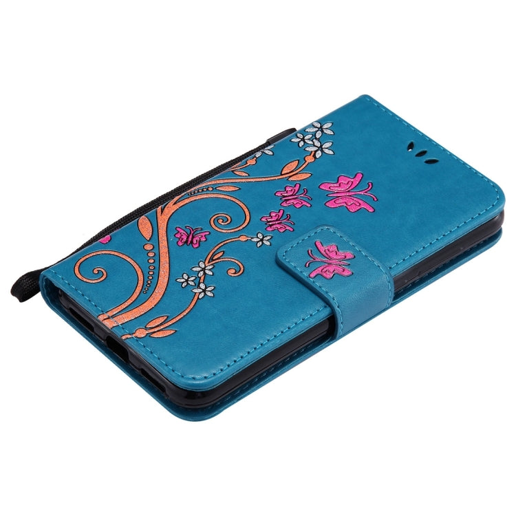 For Huawei  P8 Lite (2017) Painted Butterfly Pattern Horizontal Flip Leather Case with Holder & Card Slots & Wallet & Lanyard