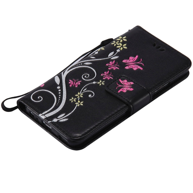 For Huawei  P10 Painted Butterfly Pattern Horizontal Flip Leather Case with Holder & Card Slots & Wallet & Lanyard