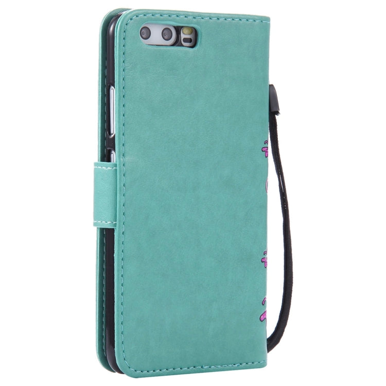 For Huawei  P10 Painted Butterfly Pattern Horizontal Flip Leather Case with Holder & Card Slots & Wallet & Lanyard