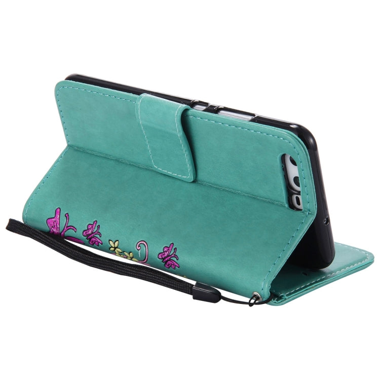 For Huawei  P10 Painted Butterfly Pattern Horizontal Flip Leather Case with Holder & Card Slots & Wallet & Lanyard