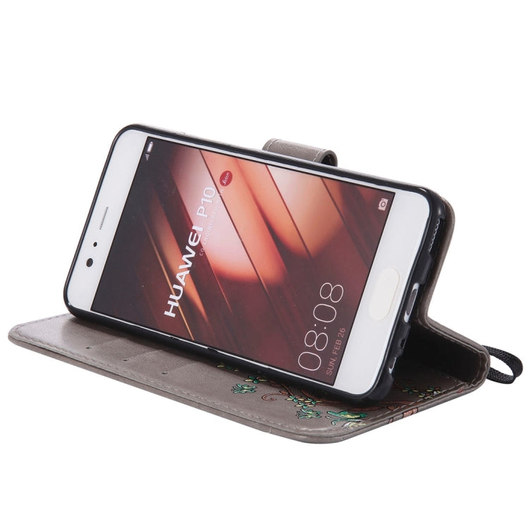 For Huawei  P10 Painted Butterfly Pattern Horizontal Flip Leather Case with Holder & Card Slots & Wallet & Lanyard