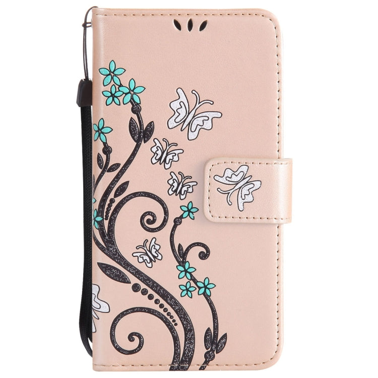 For Huawei  P10 Painted Butterfly Pattern Horizontal Flip Leather Case with Holder & Card Slots & Wallet & Lanyard