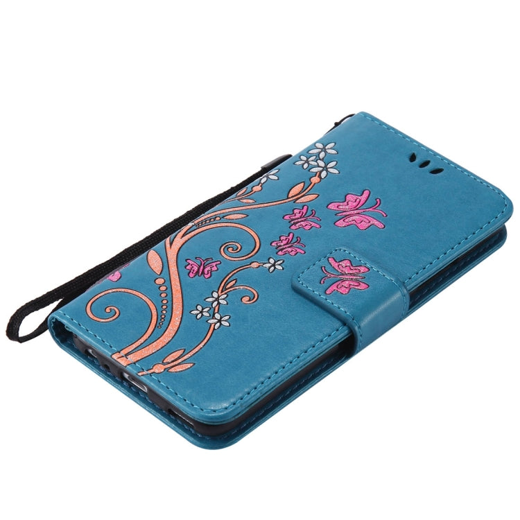 For Huawei  P10 Painted Butterfly Pattern Horizontal Flip Leather Case with Holder & Card Slots & Wallet & Lanyard